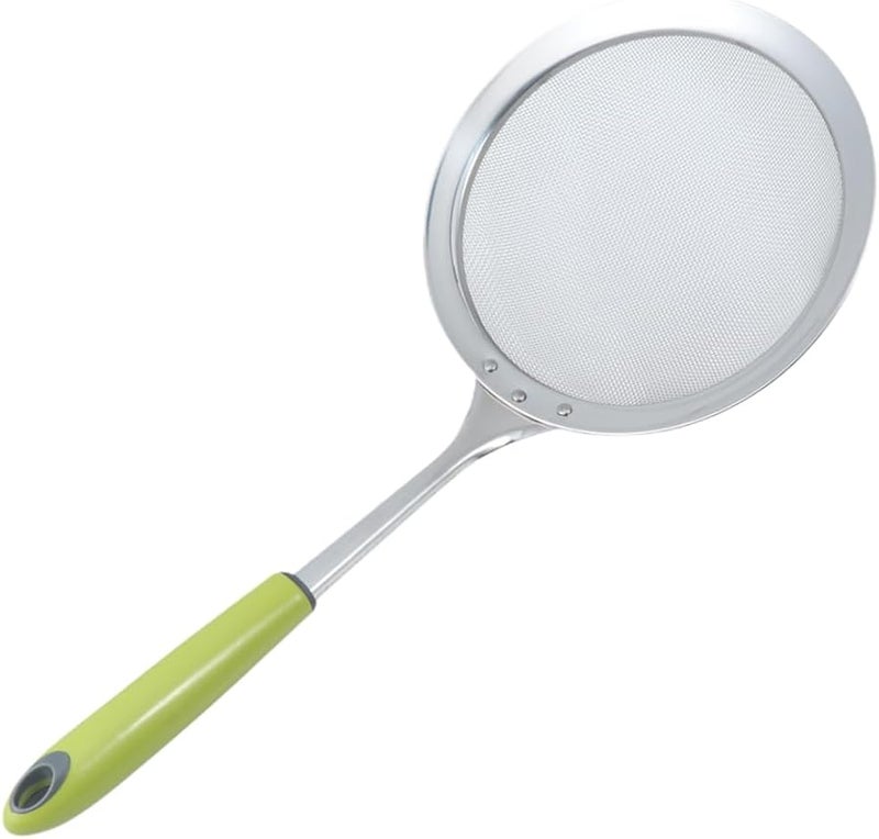 Size 3 Stainless Steel Long Handle Strainer Spoon for Hot Pot Soy Milk Skimmer Ladle - Image 1